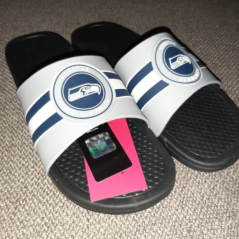ππ Seahawks Mens Slides - Picture 2 of 7